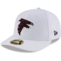 Men's Atlanta Falcons New Era White Omaha Low Profile 59FIFTY Fitted Hat 3156581